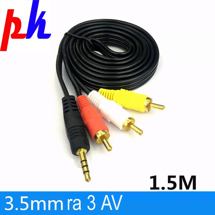 [Mã ELHACE giảm 4% đơn 300K] Jack chuyển 3.5mm ra 3 AV