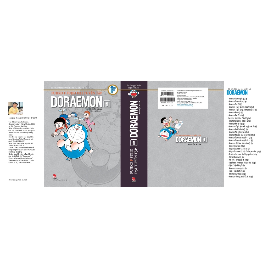 Sách - Fujiko F. Fujio Đại Tuyển Tập - Doraemon Truyện Ngắn - Tập 1 (Ấn Phẩm Kỉ Niệm 60 Năm Thành Lập NXB Kim Đồng)