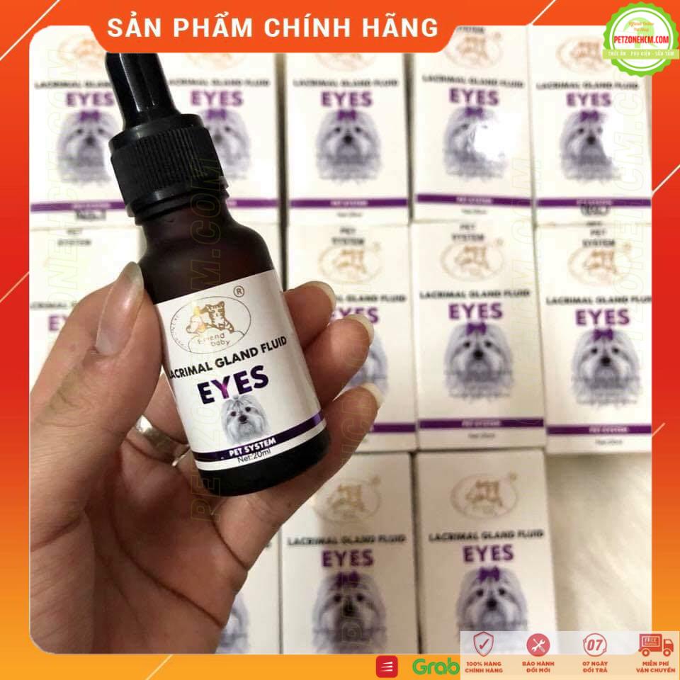 Siro uống Lacrimal Gland Fluid EYES 20ml  FREESHIP  ngăn chảy nước mắt gây ố lông làm mượt lông mắt cho chó mèo