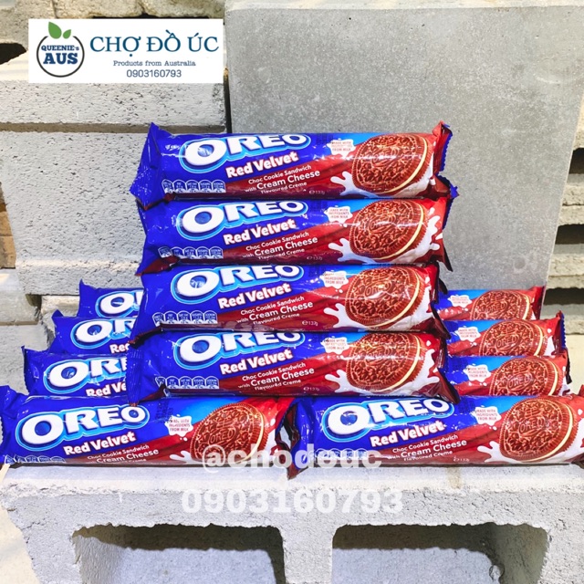 Bánh quy nhân kem OREO Red Velvet nhập Úc 🇦🇺 | BigBuy360 - bigbuy360.vn