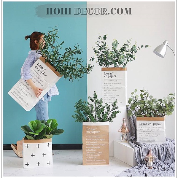 Túi Giấy Decor Chụp Ảnh Quần Áo, Hộp Kraft Trang Trí Bàn Học, Làm Việc, Shop, Studio, Lookbook, Đựng Hoa - HoHi Decor