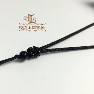 Dây đeo cổ phong thủy phối hạt đen