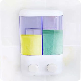 Bộ hộp nhựa gắn tường đựng dầu gội, sữa tắm, nước rửa tay đa năng-ND2N