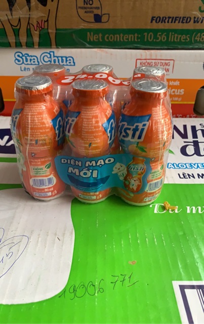 Sữa chua uống Fristi hương Cam chai 80ml (lốc 6 chai)