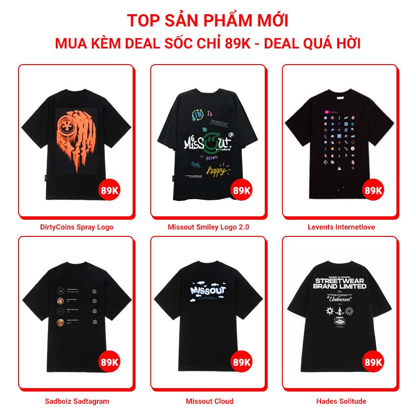 [LOCAL BRAND] Áo thun Missout chữ 7 màu tay lỡ form rộng vải Cotton - Thời trang nam nữ Unisex Streetwear