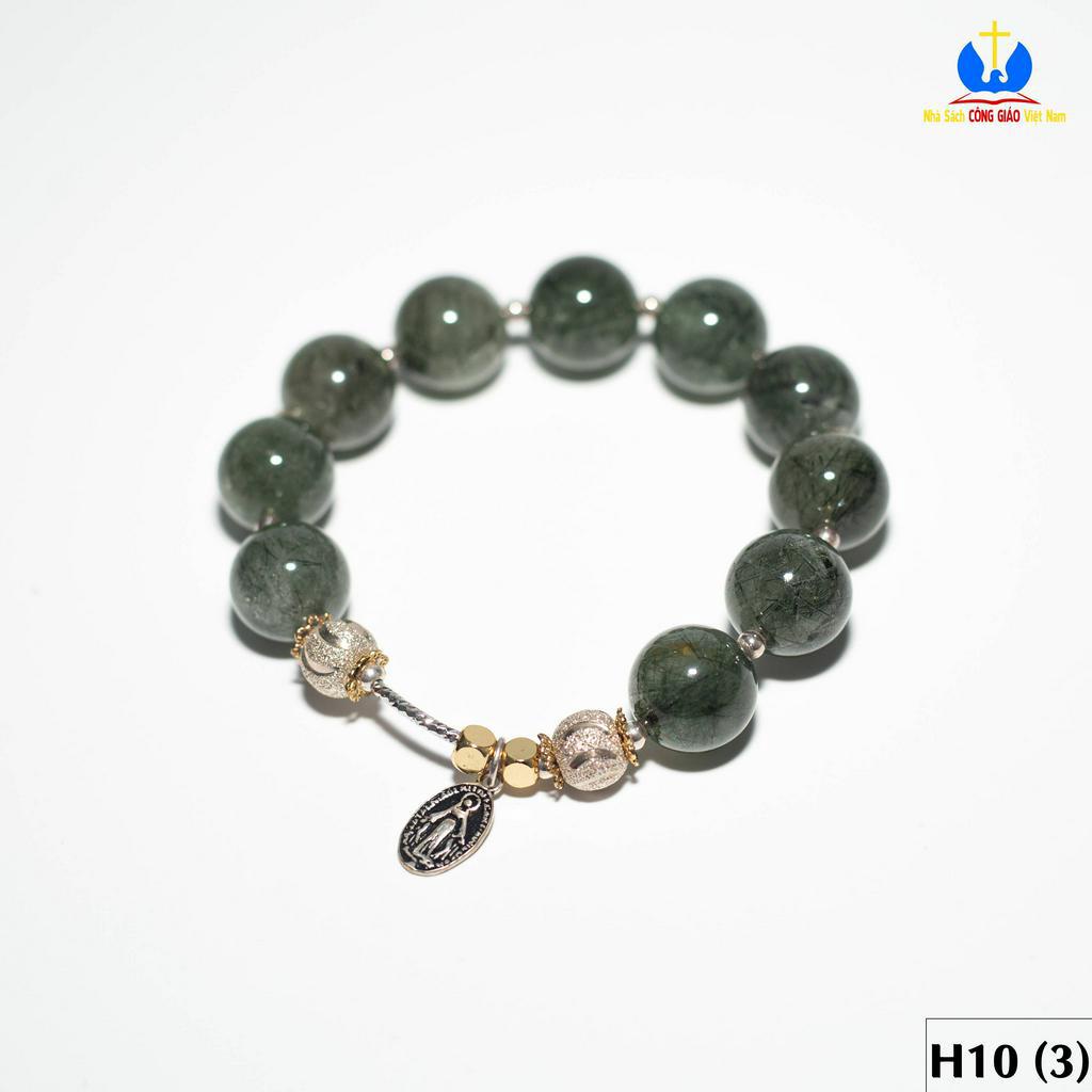 Vòng Mân Côi - Tràng hạt đá đeo tay H10 Quà tặng Công Giáo, GIÁNG SINH, Lễ quan thầy, sinh nhật