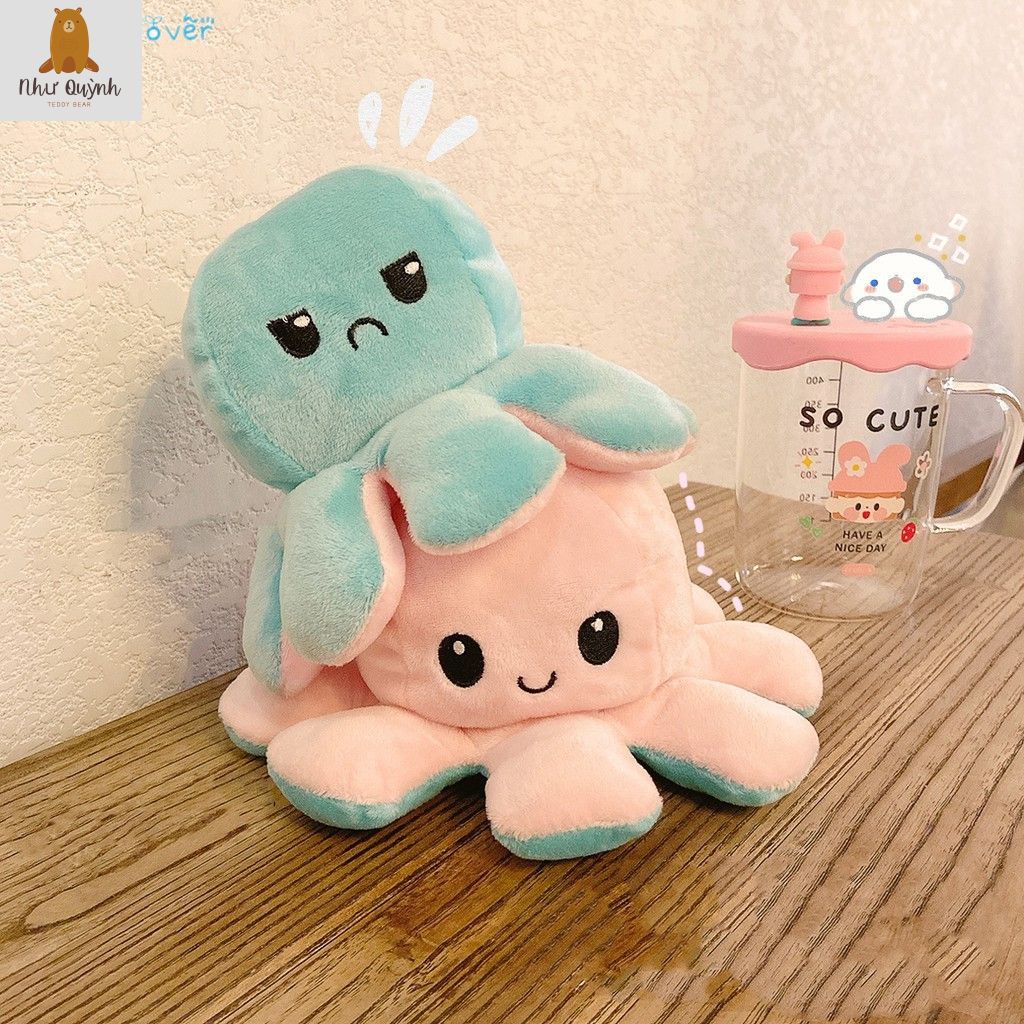 Bạch Tuộc Nhồi Bông Thay Đổi Cảm Xúc Vui Nhộn Đáng Yêu Size 20cm 30cm 40cm 50cm