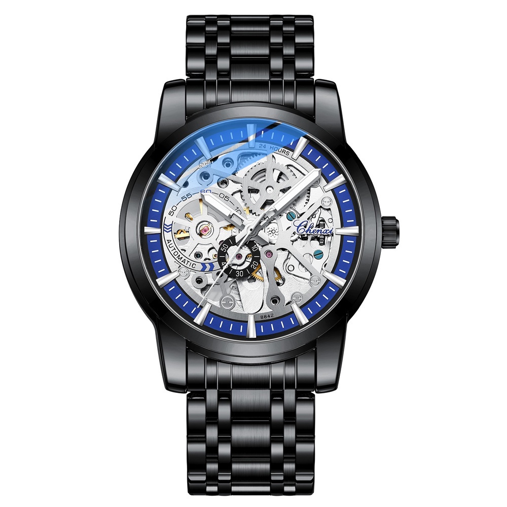 Đồng Hồ Cơ Tự Động Chexi Chất Liệu Thép Không Gỉ Chống Thấm Nước Sang Trọng Cho Nam