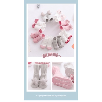 Tất búp bê kèm chống trượt cho bé