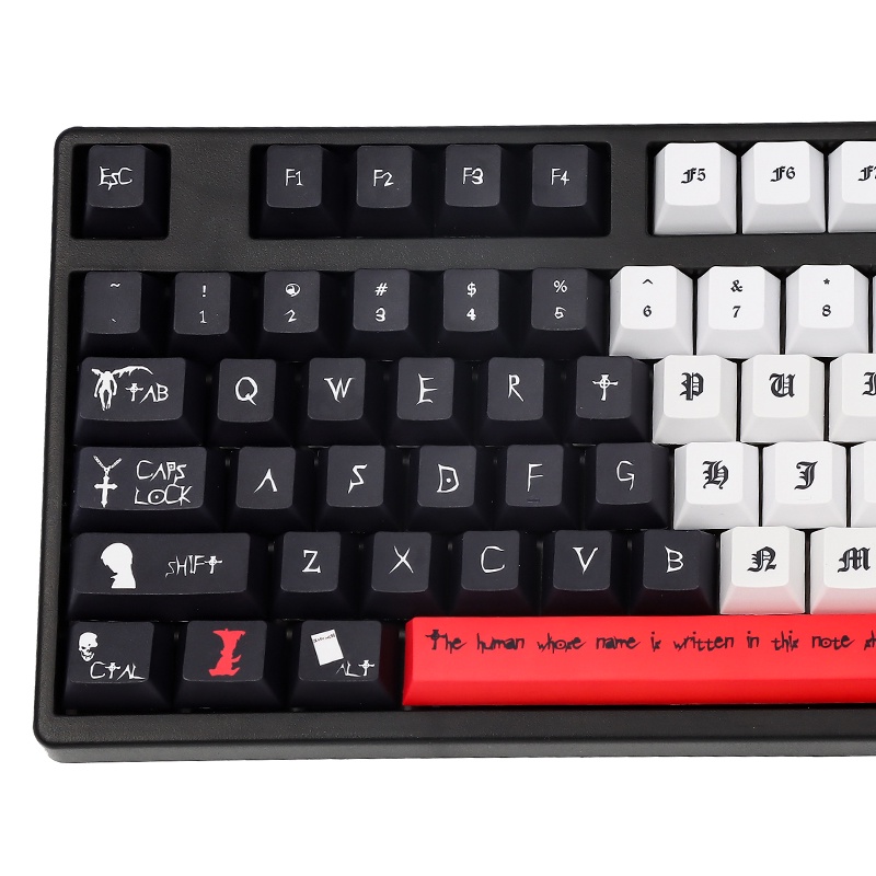 Death Note Keycap 134 keys GMK Cherry Profile five-sided PBT sublimation keycaps