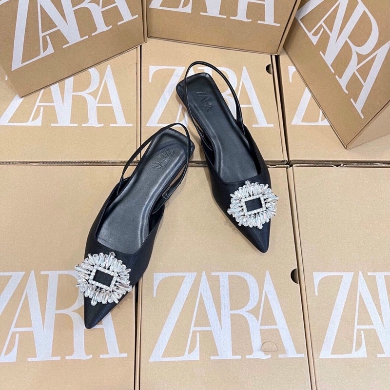 Giày nữ giày min đế bệt bít mũi kiểu dáng slingback thời trang siêu tôn dáng chân và dễ phối đồ