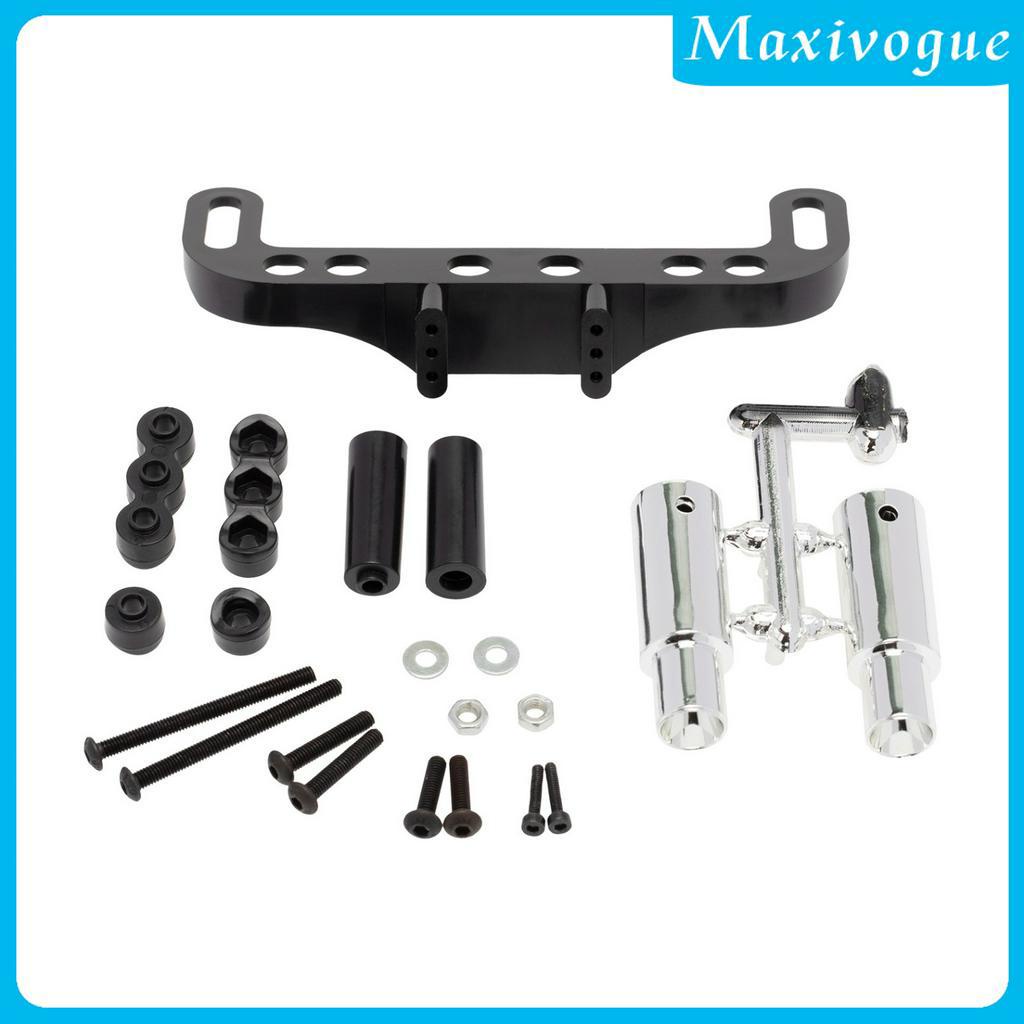1 Bộ Khung Gắn Biển Số Đuôi Ống Xả Cho Xe Hơi Điều Khiển Từ Xa 1 / 10 DIY