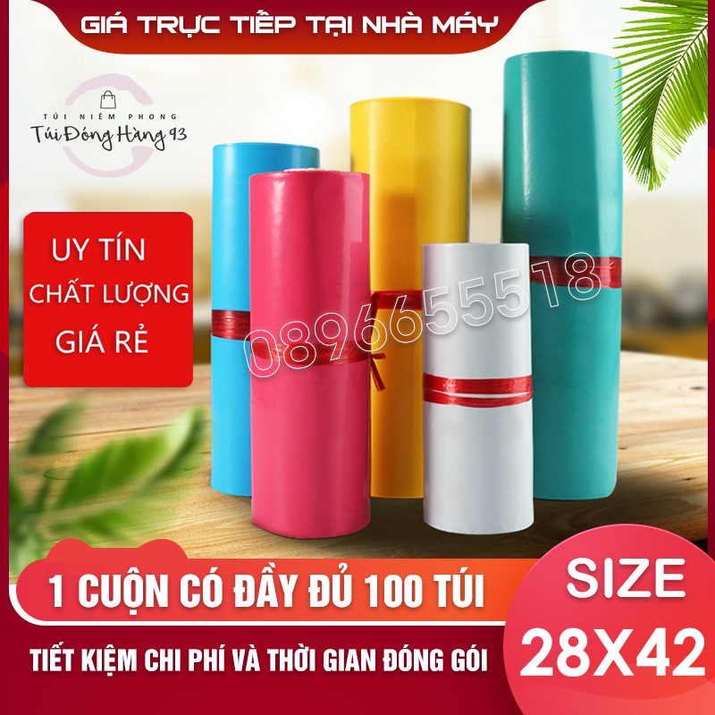 (28x40) Túi Gói Hàng Túi Niêm Phong Sản Phẩm Giá Xưởng - Loại 1 - Nhiều Màu Khách Chọn