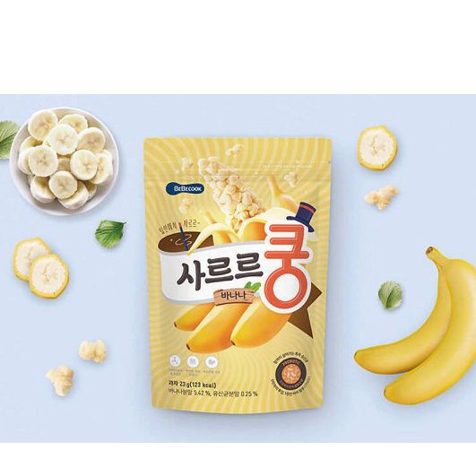 Bánh bỏng ăn dặm Bebecook Hàn Quốc bổ sung lợi khuẩn cho bé - Bituti Shop