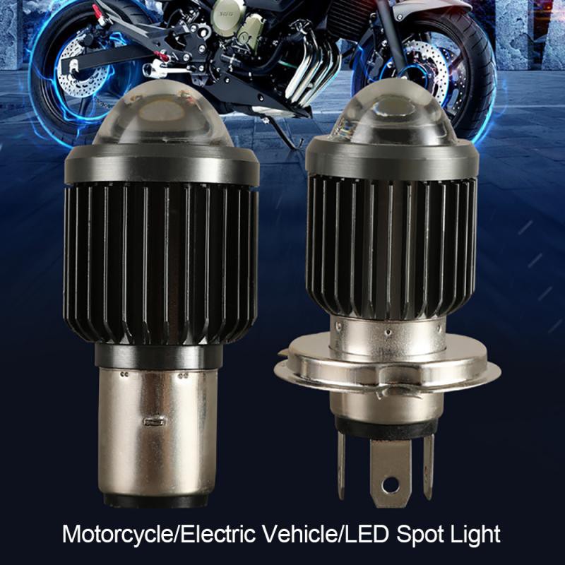 Đèn Led Bi Gầm Ô Tô, Đèn Pha Xe Máy Chân H4, H6 Độ Sáng 10000LM, Nhiệt Độ Màu 6000K