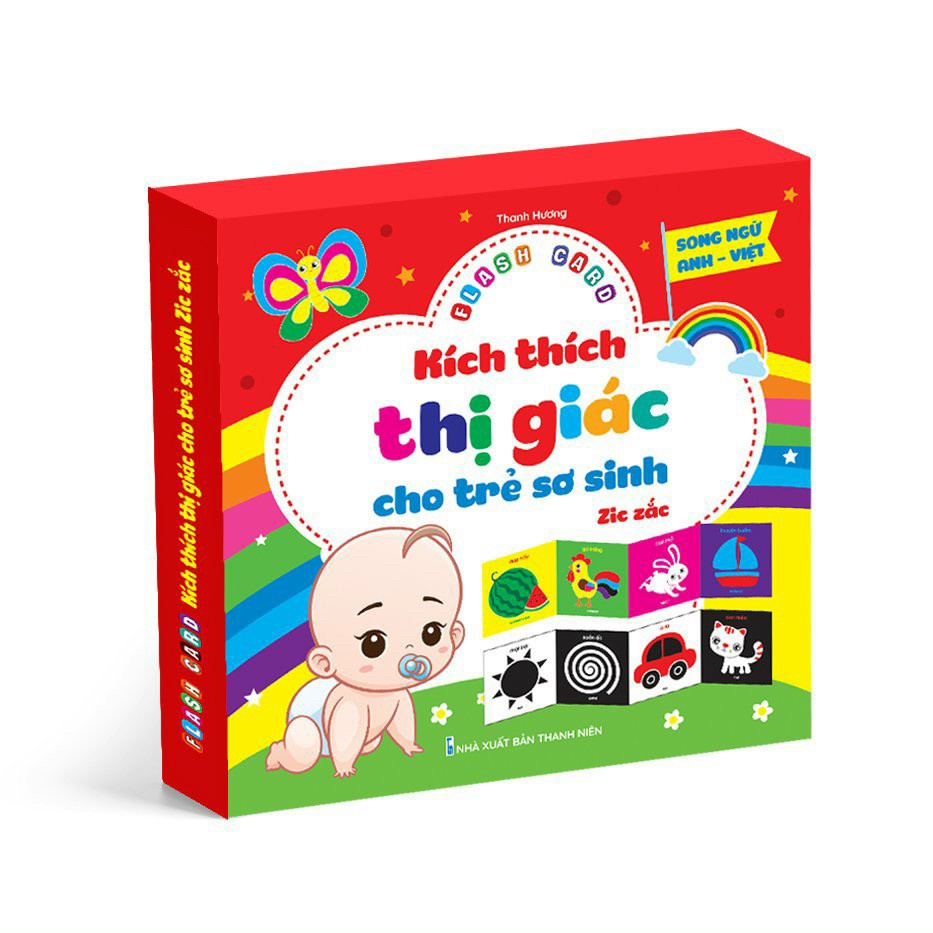 Sách - Flash Card Kích Thích Thị Giác - Zic Zắc (4 Tấm)