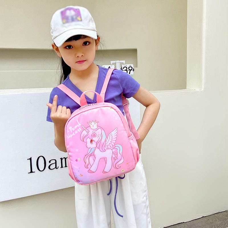 Balo Đi Học Họa Tiết Hoạt Hình Cho Bé Gái Se7en