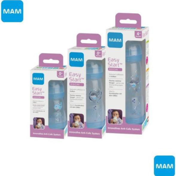 Bình sữa chống đầy hơi Mam Đức 160ml &amp; 260ml &amp; 320ml