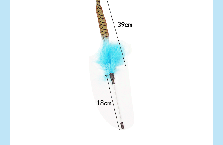 Cat Professional Race Pet Cat Game Đặc biệt Đạo cụ Pet Toy Mountain Cocktail Feathers Hook Funny Cat Stick Big Cat Đào tạo Đồ chơi