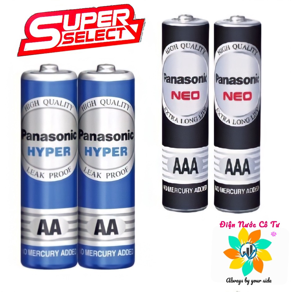 Pin AA AAA Panasonic (1 cặp)