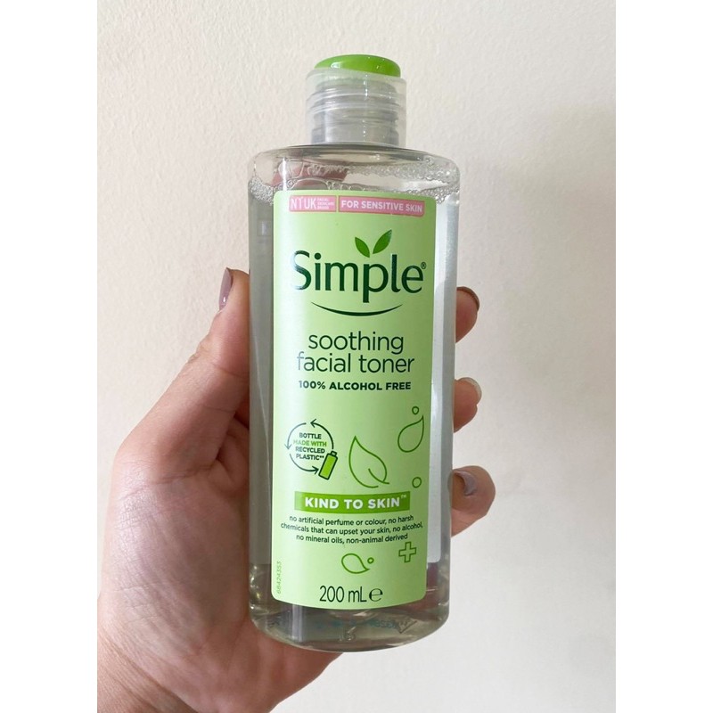 Nước hoa hồng Toner Simple Chính Hãng - 200ml | BigBuy360 - bigbuy360.vn