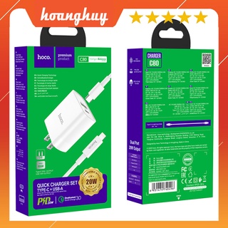 Sạc nhanh PD 20W / QC3.0 HOCO C80