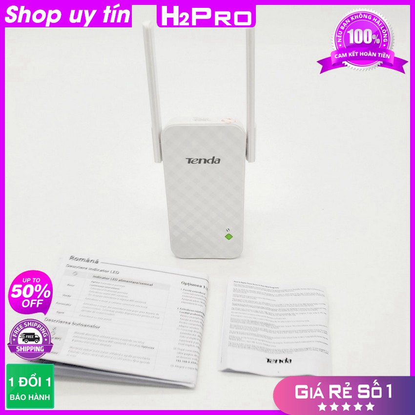 [RẺ VÔ ĐỊCH] Kích sóng wifi Tenda A9 H2Pro 300Mbps tốc độ cao, kích sóng wifi xuyên tường cực mạnh