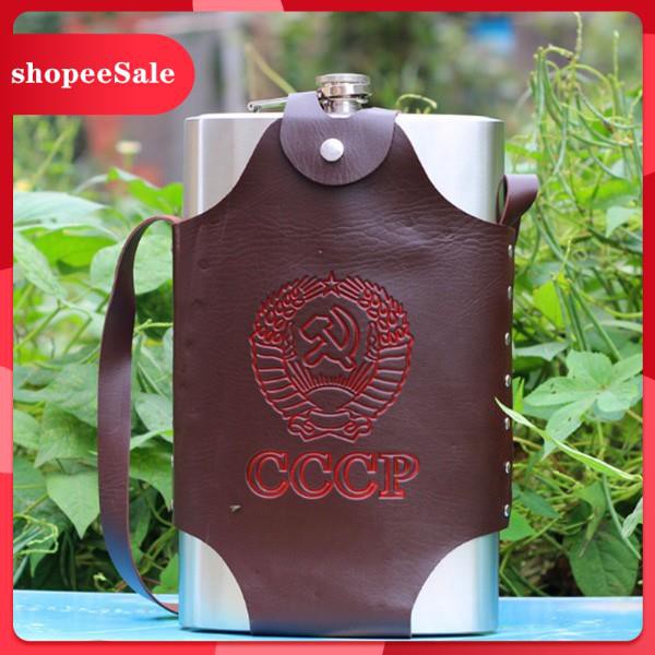 Bình Đựng Rượu Inox CCCP loại Dày Dặn, Hàng sẵn Giao ngay