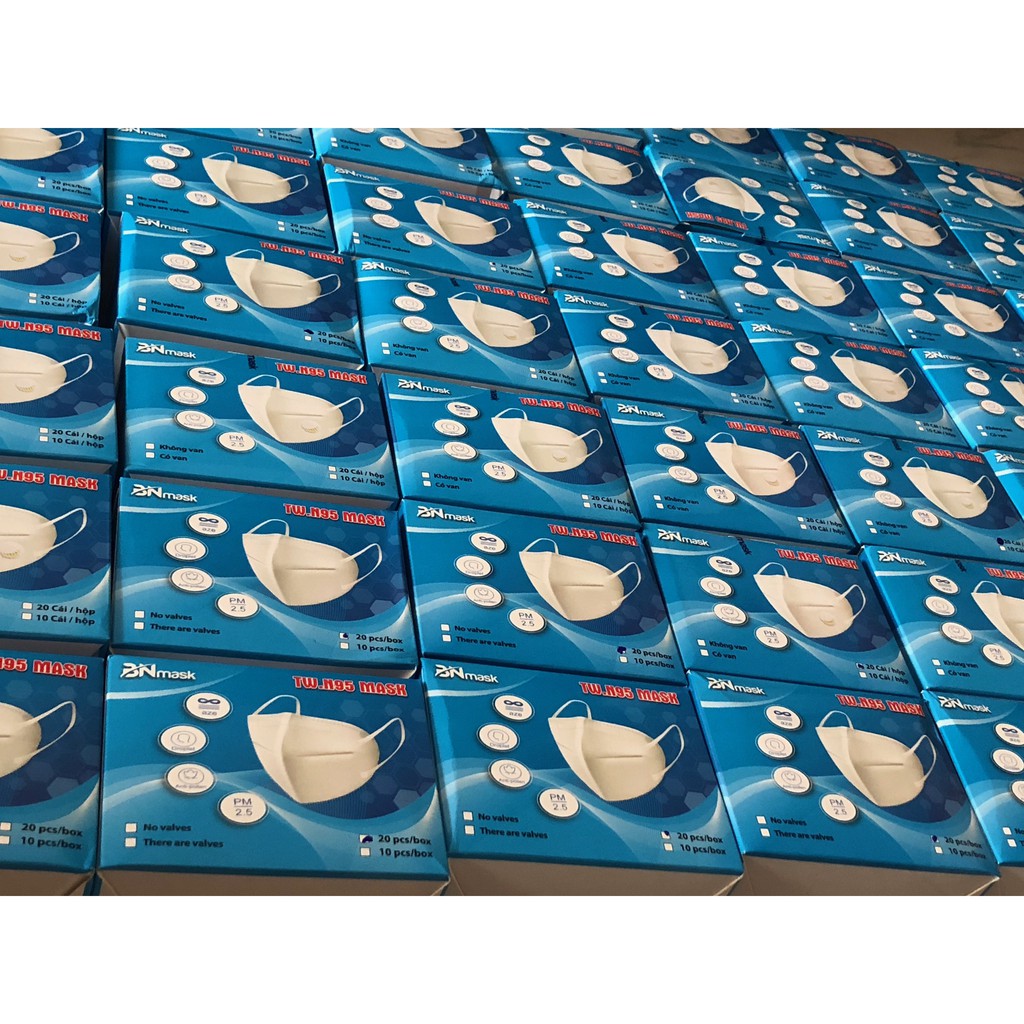 khẩu trang N95 không van - 20 cái - 1 hộp