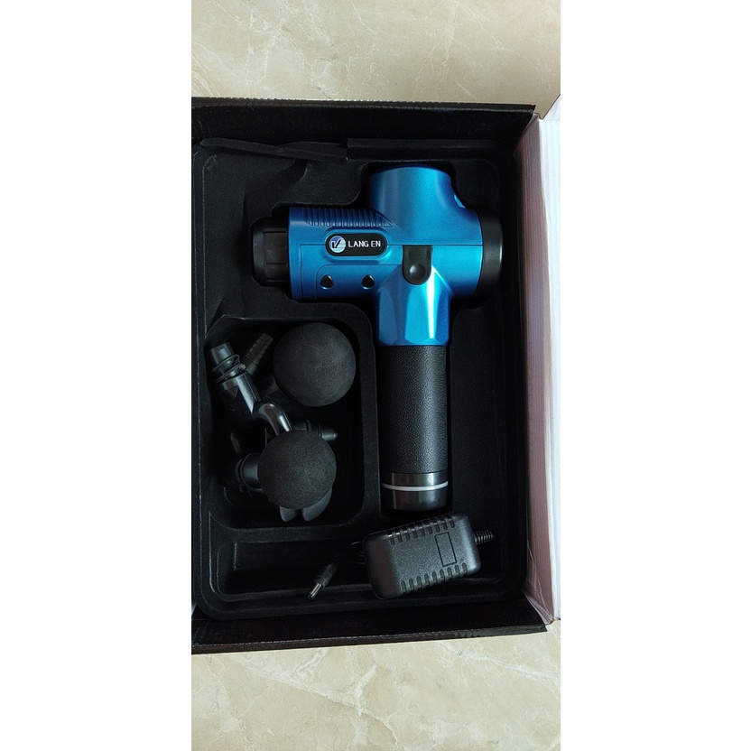 Máy Massage Cầm Tay 6 Đầu 30 Cấp Độ Trị Đau Nhức Toàn Thân Hiệu Quả Máy Massage Cầm Tay Tặng Kèm 6 Đầu