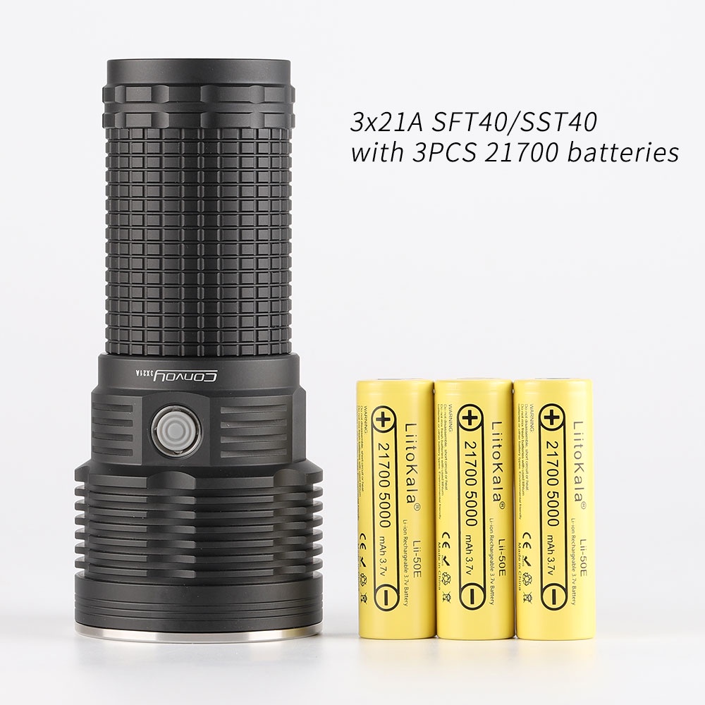 Đèn pin  CONVOY 3X21A SFT40 SST40 6400LUME