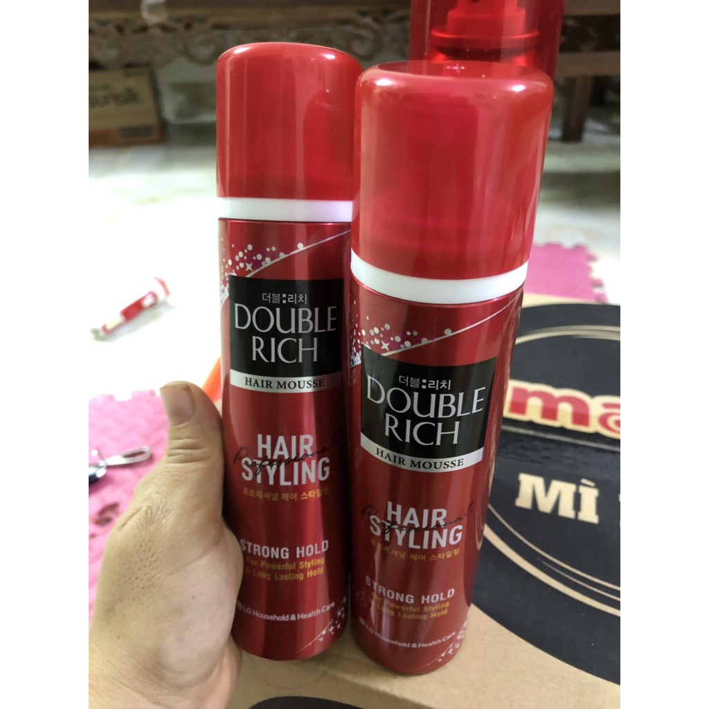 KEO TẠO KIỂU TÓC HAIR MOUSSE DOUBLE RICH 150ML