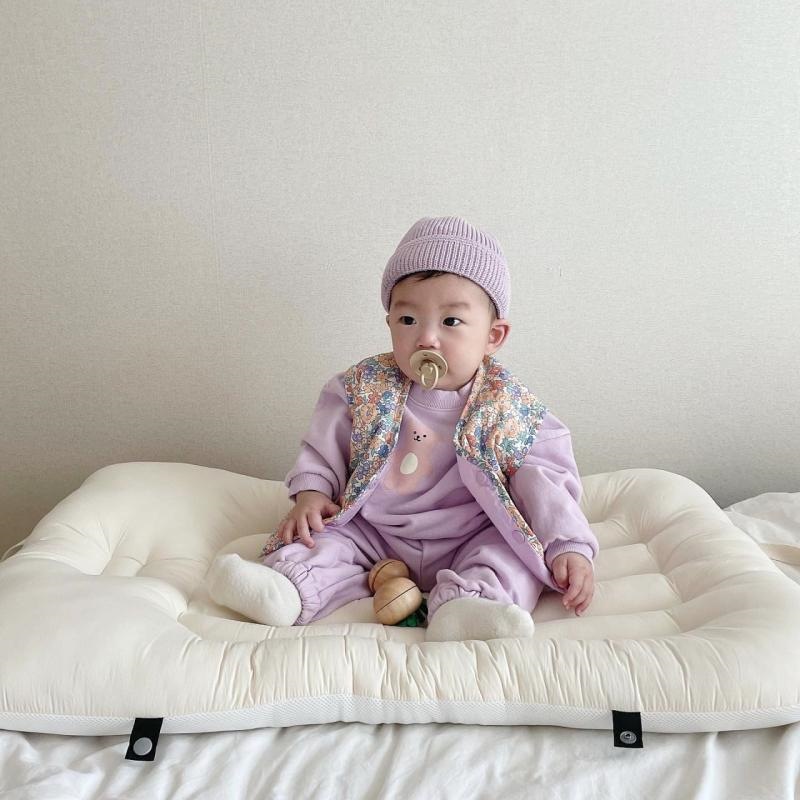 Áo sweater dài tay phối quần dài độc đáo thời trang mùa thu cho bé 0-36 tháng tuổi
