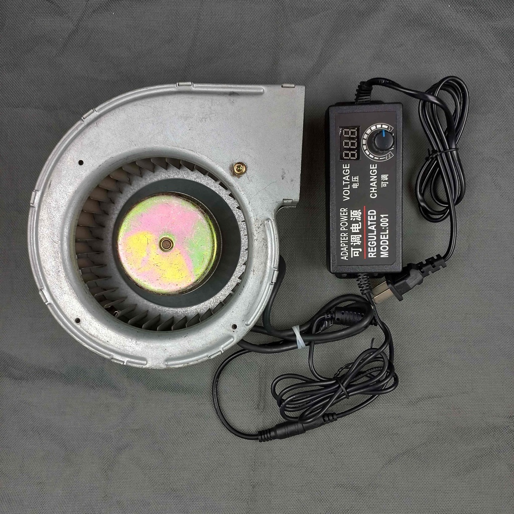 Combo Quạt Sò Ly Tâm EBM24V G1G133-DE19-15 + Nguồn Điều Chỉnh 9V-24V 3A  | Quạt EBM 24V | Quạt Sò Ly Tâm 24V