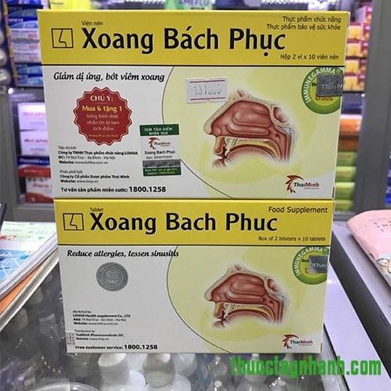 xoang bách phục - giảm dị ứng , bớt viêm xoang.