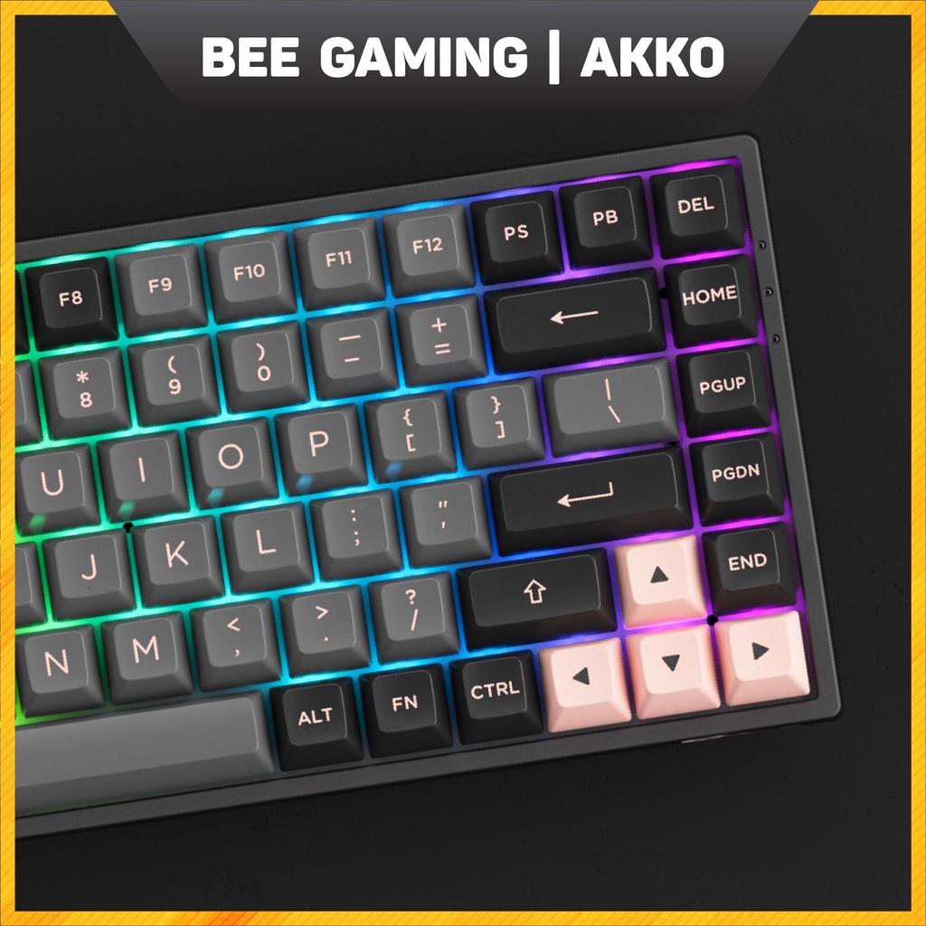 Bàn phím cơ AKKO 3084B Plus Black Pink