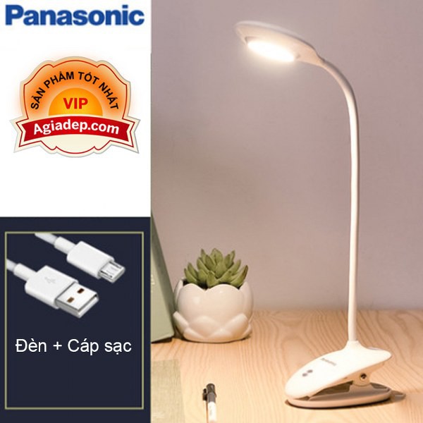 Đèn học Led chống cận Panasonic - 3 chế độ sáng, tích điện lâu, nút cảm ứng - Công nghệ mới nhập khẩu