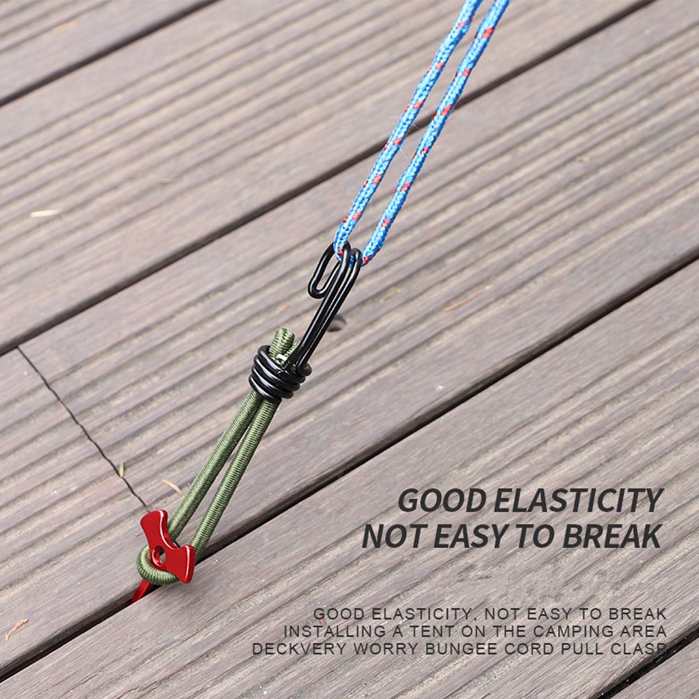 Set 4 Dây Co Giãn Có Thể Tái Sử Dụng Dùng Để Buộc Lều Trại