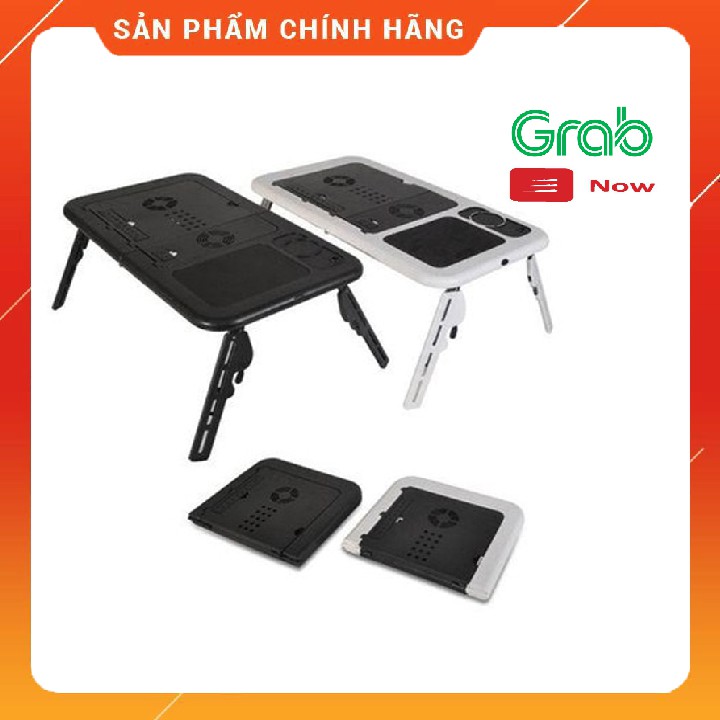 Bàn Laptop Gấp Gọn[FREE SHIP]Có Quạt Tản Nhiệt  làm Bàn học gấp gọn thông minh tùy chỉnh góc độ có khay để cốc Ipad