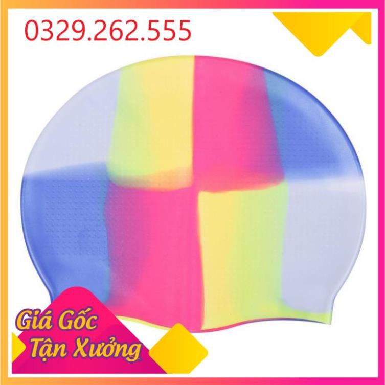 (Sale Khủng)  Mũ bơi silicone nhiều màu sắc