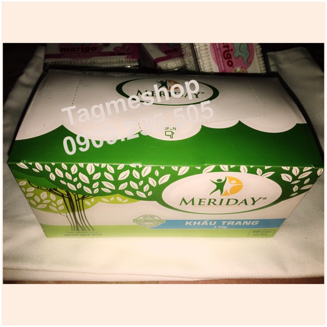 Khẩu trang y tế 4 lớp Meriday - 50cái/hộp - BÔNG BẠCH TUYẾT | BigBuy360 - bigbuy360.vn