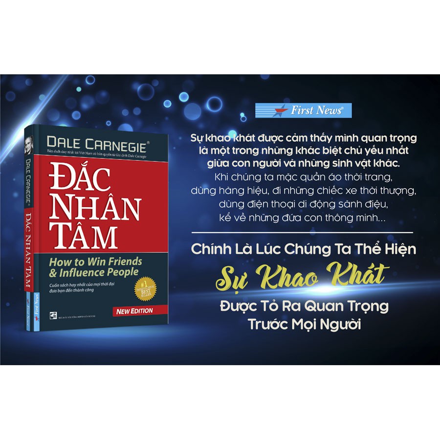 Sách - Combo Đắc nhân tâm (54754) + Quẳng gánh lo đi &amp; vui sống (54747) - FirstNews Tặng Kèm Bookmark