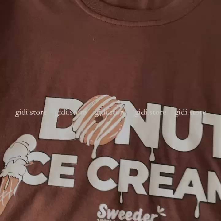 Áo thun Donut tay lỡ Nam Nữ Unisex - áo phông ngắn tay cổ tròn OVERSIZE form rộng, vải không nhăn | BigBuy360 - bigbuy360.vn