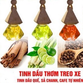 Tinh Dầu Treo Xe Ô Tô – Giúp Khử Mùi  Bạc Hà , Sả Chanh , Quế , Chàm