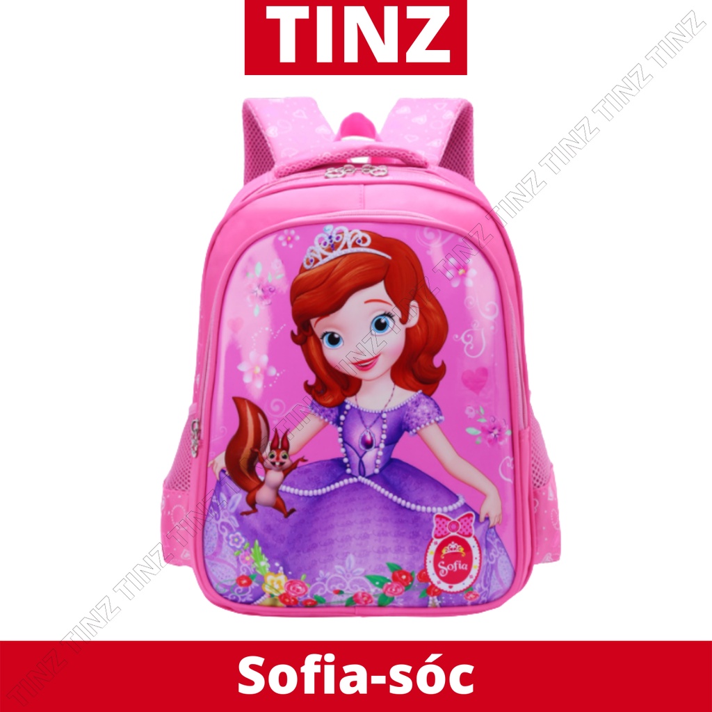 Balo đi học cho bé lớp 1,2,3,4,5 cặp học sinh tiểu học cấp 1 chống gù chống nước TINZ|Mã CC1-08