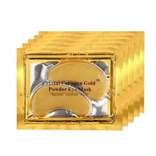 Mặt Nạ mắt Crystal Collagen Gold Powder Eye Mask loại bỏ nhanh tế bào chết giúp tăng kha năng đàn hồi và giảm các hiện t