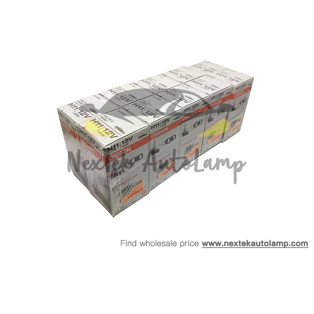 OSRAM Original 12V Xe Tải Ô Tô Xe Máy Bóng đèn Halogen Bóng đèn H1 H11 Hiệu Quả Chi Phí
