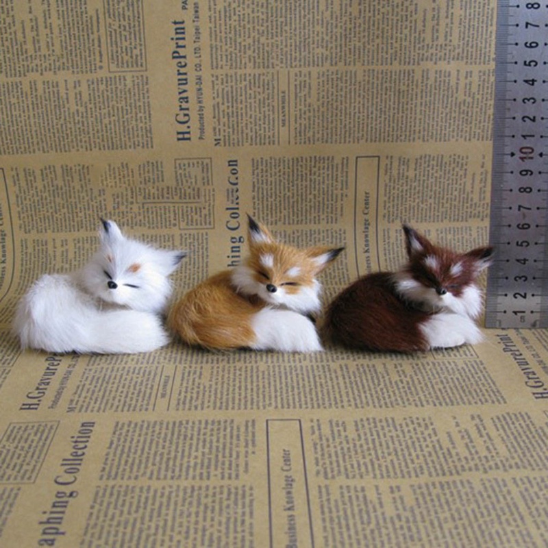 Thú Nhồi Bông Hình Con Cáo Đang Ngủ Hoạt Hình