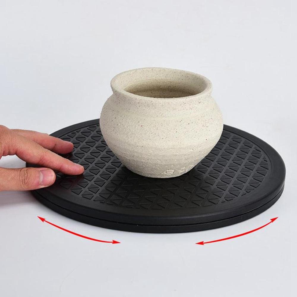 Bánh Xe Xoay 360 Độ AUGUSTINE Pottery°Giá Đỡ Trưng Bày Đồ Gốm Xoay Được Tiện Lợi