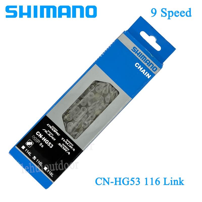 SHIMANO Dây Xích Xe Đạp 9 Tốc Độ HG53 MTB / Road 116 Liên Kết Nhanh Tiện Lợi